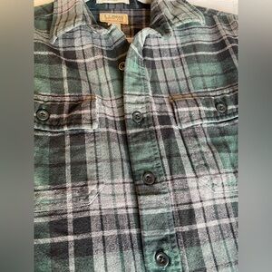 L.L.Bean traditional fit flannel shirt M men’s
